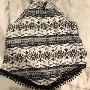 H&M Divided Black&White Tank Top